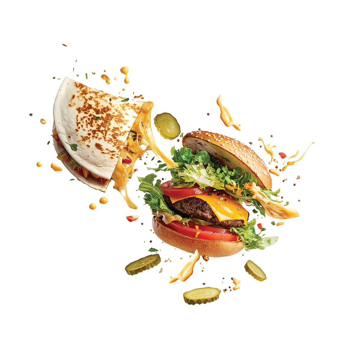 Cheeseburger Quesadillas
