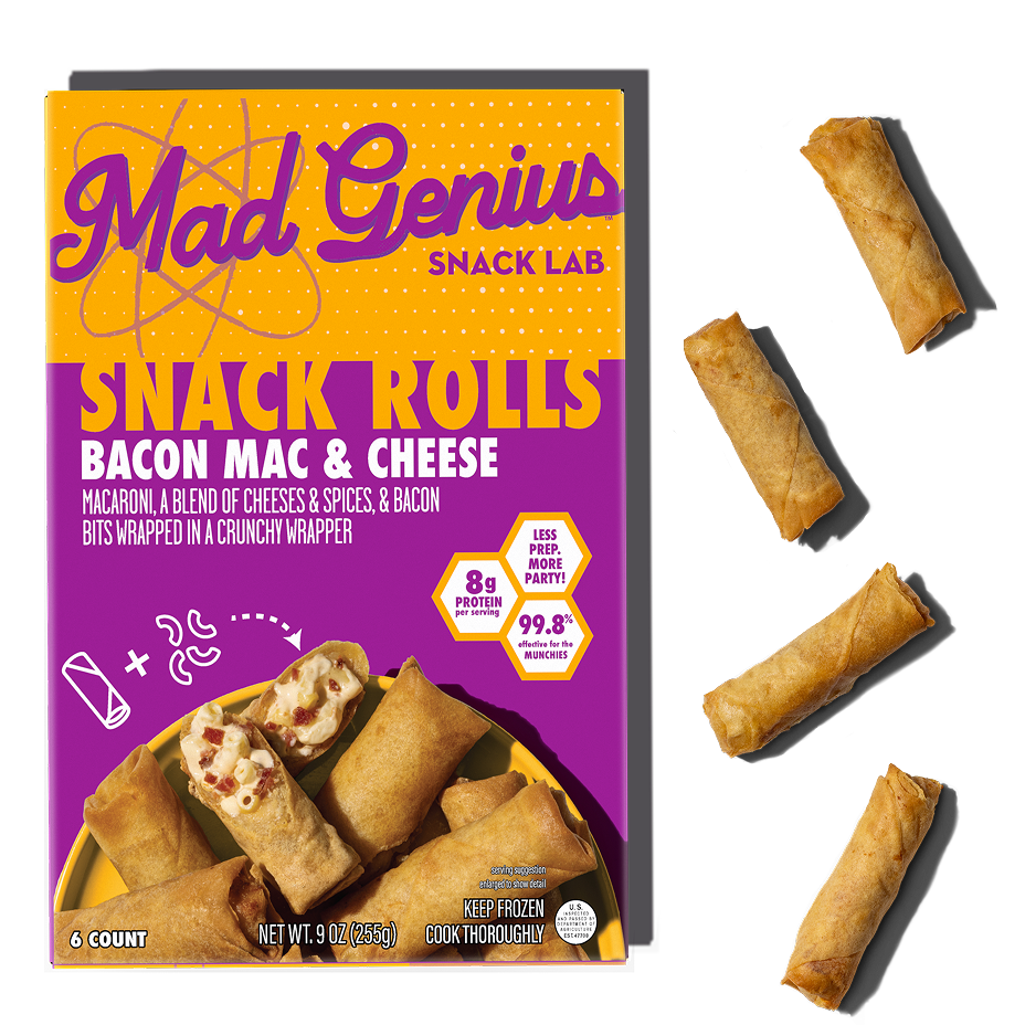 Bacon Mac & Cheese Snack Rolls